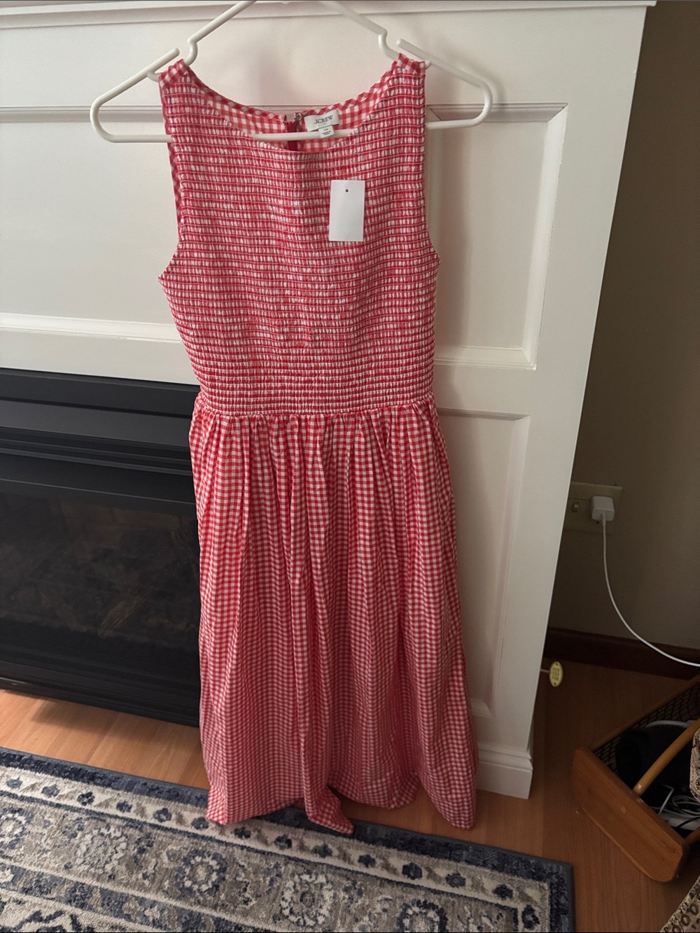 Gingham Smocked Bodice Dress